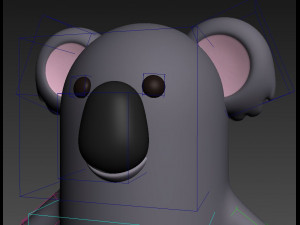 rigged cartoon koala 3D मॉडल