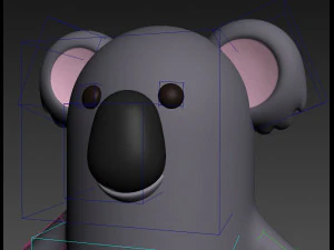 rigged cartoon koala 3D Model