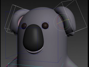 rigged cartoon koala 3D मॉडल