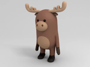 Alci del fumetto truccate 3d Modello 3D