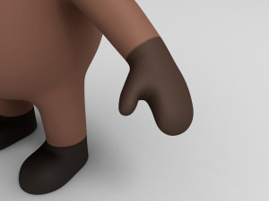 3d rigged cartoon moose 3D मॉडल