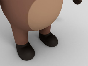 3d rigged cartoon moose 3D मॉडल