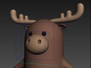 Alci del fumetto truccate 3d Modello 3D