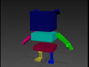 3d rigged cartoon moose 3D मॉडल
