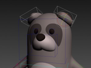 3d rigged cartoon raccoon model 3D मॉडल