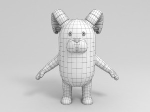 rigged cartoon ram model 3D मॉडल