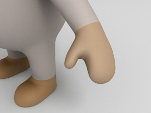 rigged cartoon ram model 3D मॉडल