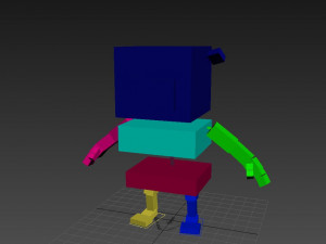 rigged cartoon ram model 3D मॉडल