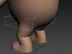 rigged cartoon sloth 3D Model