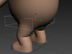 manipuliertes Cartoon-Faultier 3D Modell