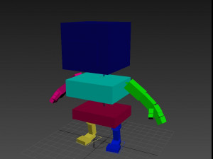 rigged cartoon sloth 3D Model