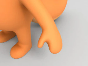 rigged cartoon squirrel 3D Model