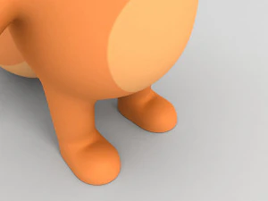 rigged cartoon squirrel 3D Model