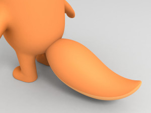 rigged cartoon squirrel 3D 模型