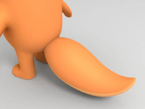 rigged cartoon squirrel 3D Model