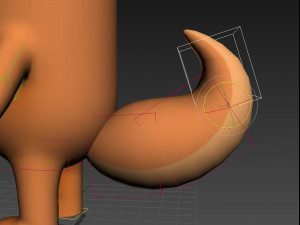 rigged cartoon squirrel 3D 模型