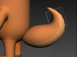 rigged cartoon squirrel 3D Model