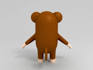 3d monkey character 3D Model