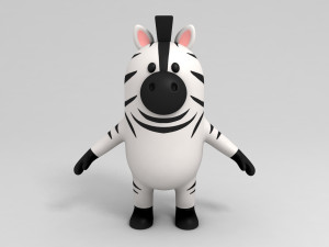 zebra character 3D Model