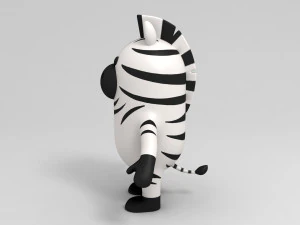 zebra character 3D Model