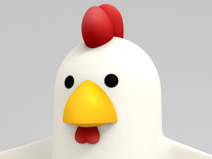 3d chicken character 3D मॉडल
