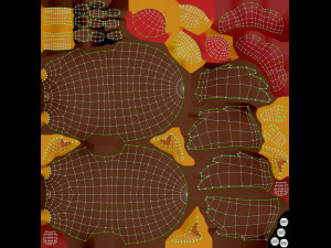 brown chicken character 3D मॉडल
