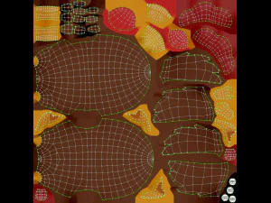 brauner H&uuml;hnercharakter 3D Modell