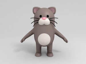 modello di personaggio del gatto Modello 3D