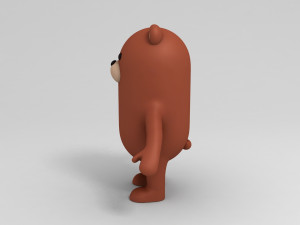 3d bear character Modello 3D