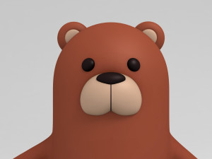 3d bear character Modello 3D