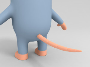 3d rat character model Modelo 3D
