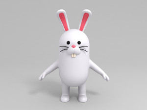 3d rabbit character Modello 3D