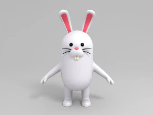 3 d ウサギのキャラクター 3Dモデル