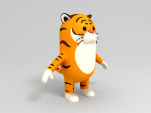 tiger character 3d 3D मॉडल