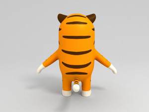 tiger character 3d 3D मॉडल