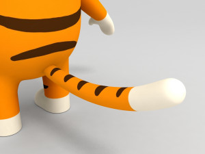 tiger character 3d 3D मॉडल
