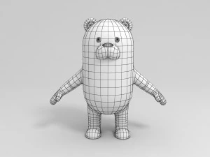 polar bear character 3D Model