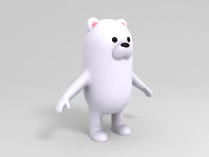 polar bear character 3D Model