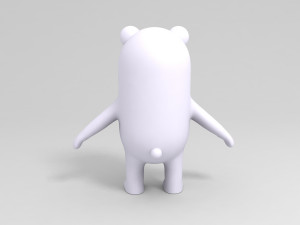 polar bear character 3D मॉडल