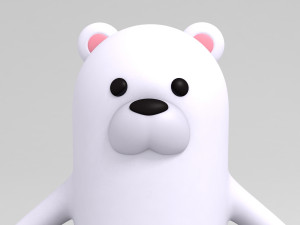 polar bear character 3D मॉडल