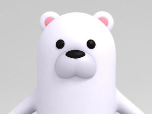polar bear character 3D Model