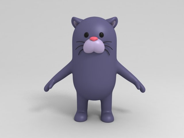 panther character 3d 3D Model .c4d .max .obj .3ds .fbx .stl .blend 