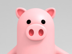 pig character model 3D 模型