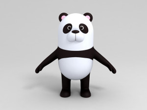 3d panda character model 3D Model