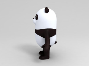 3d panda character model Modelo 3D