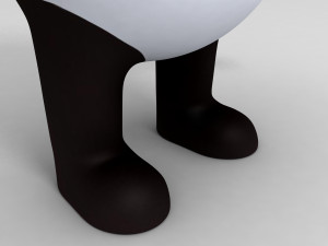 3d panda character model Modelo 3D