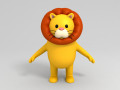 lion character Model 3D