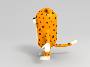 leopard character 3D मॉडल
