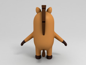 3d horse character 3D Model