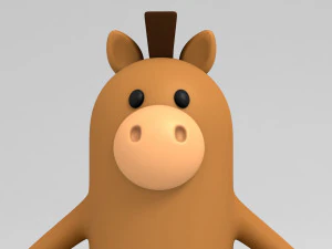 3d horse character 3D Model
